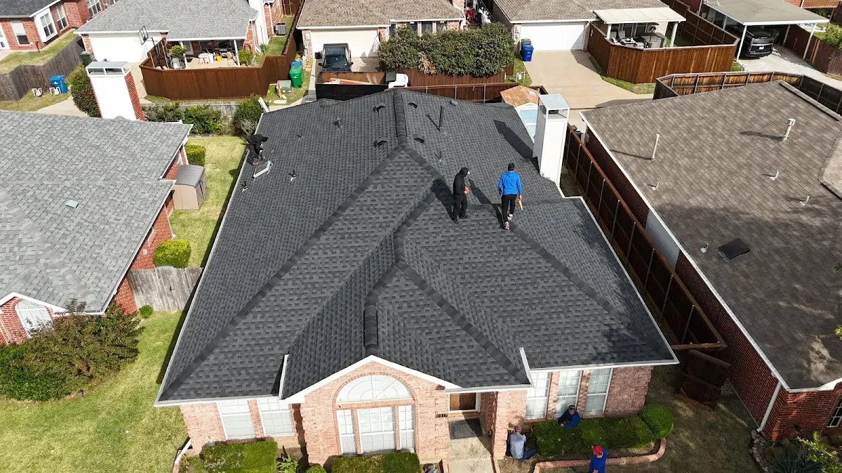Commercial Roofing work in progress on a Affton property